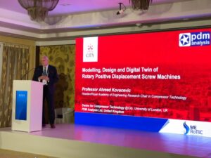 ME RoTIC 2021 screen presentation about modelling, design and digital twin of rotary positive displacement screw machines