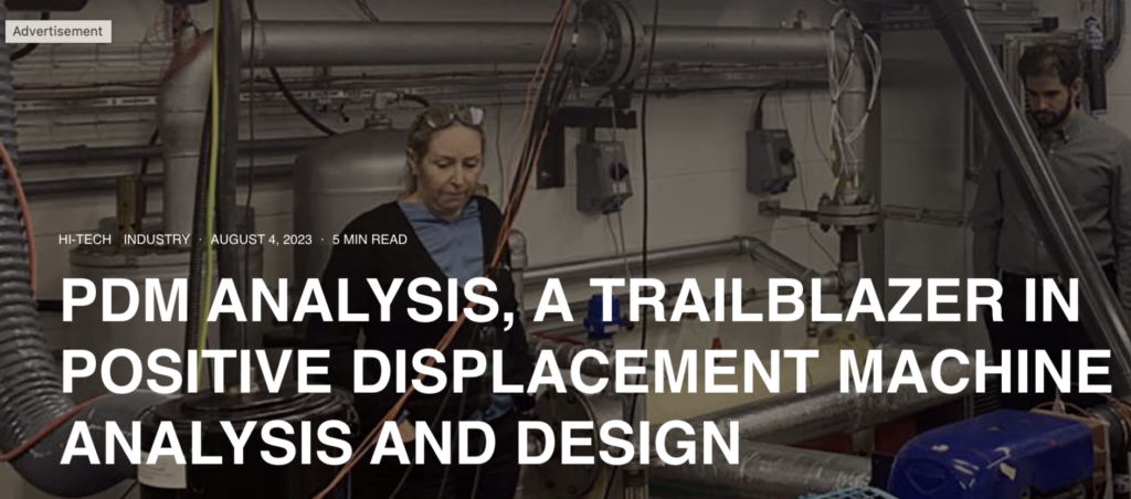 PDM Analysis, A Trailblazer In Positive Displacement Machine Analysis And Design