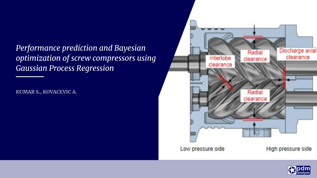 Performance prediction and Bayesian optimization of screw compressors using Gaussian Process Regression