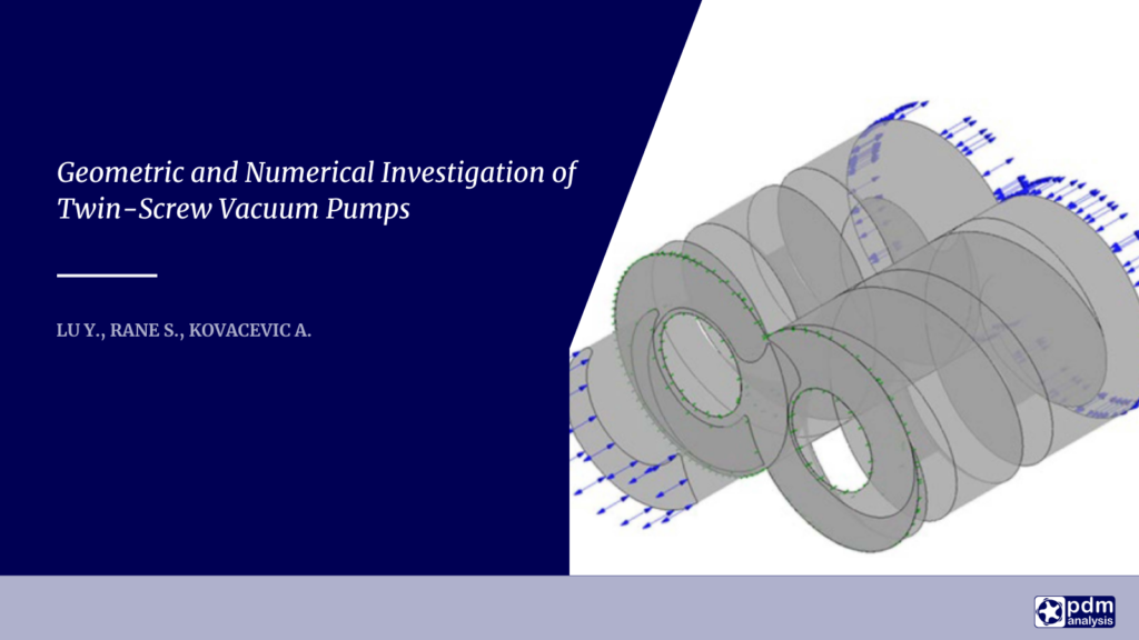 Geometric and Numerical Investigation of Twin-Screw Vacuum Pumps