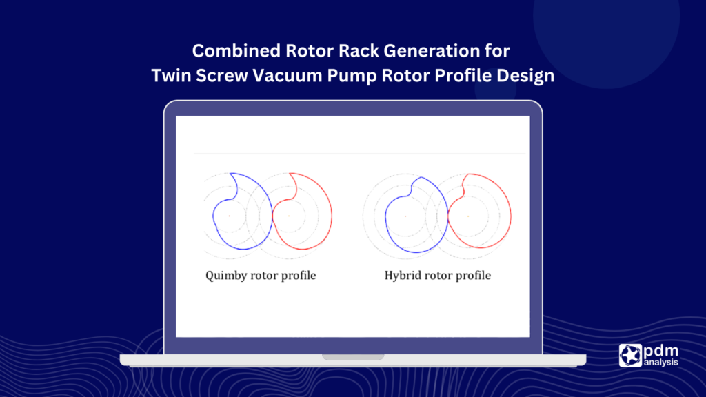 Combined Rotor Rack Generation for Twin Screw Vacuum Pump Rotor Profile Design