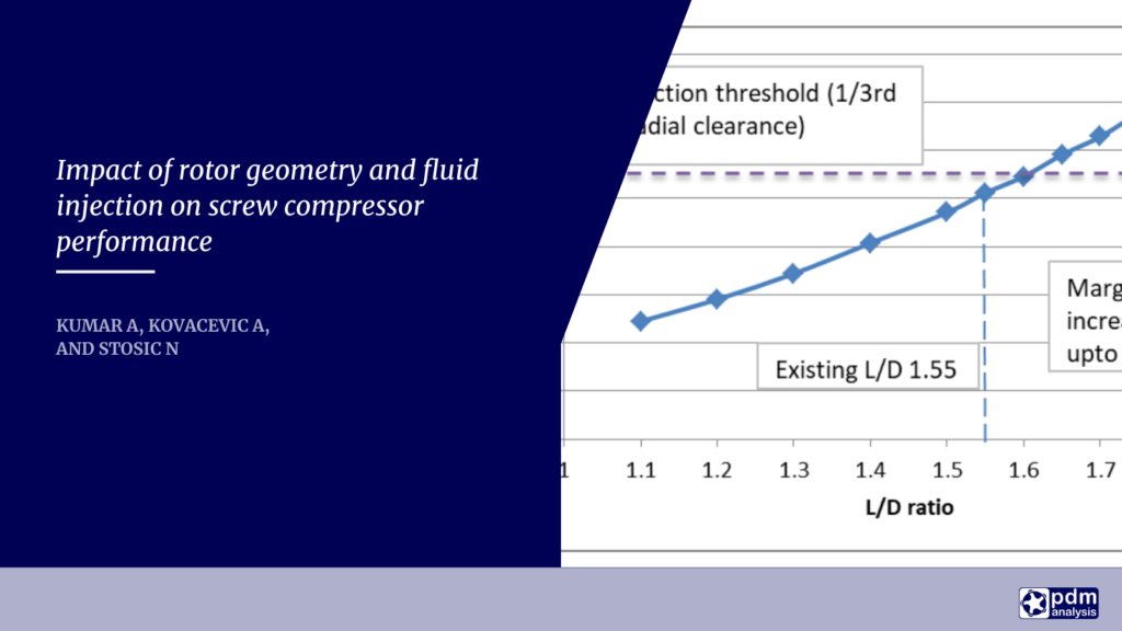 Impact of rotor geometry and fluid injection on screw compressor performance