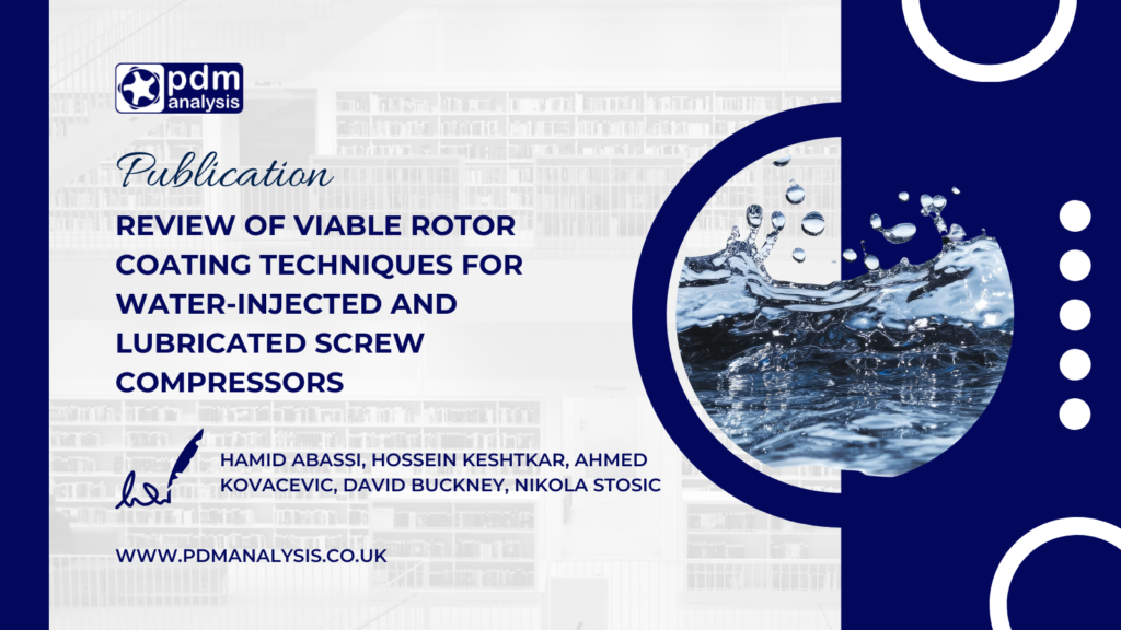Review of viable rotor coating techniques for water-injected and lubricated screw compressors