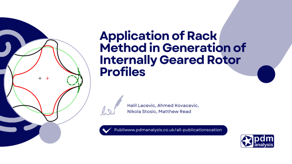 Application of rack method in generation of internally geared rotor profiles